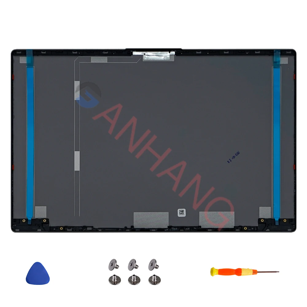 Фото Запасная крышка для Ideapad 5 15IIL05 15ITL05 15ARE05 15ALC05 2020 2021, задняя крышка ЖК-экрана, передняя рамка, петли, металлическая, серебристая/серая №3