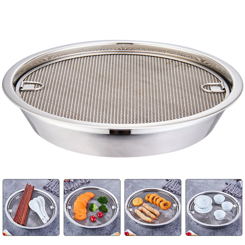 

Stainless Steel Mesh Sieve Drain Rack Strainer Tray Air Fryer Baking Pan