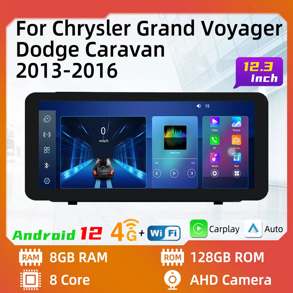 

2 Din Android Car Radio for Chrysler Grand Voyager 5 for Dodge Grand Caravan 2011-2015 GPS Navigation Stereo Head Unit Autoradio