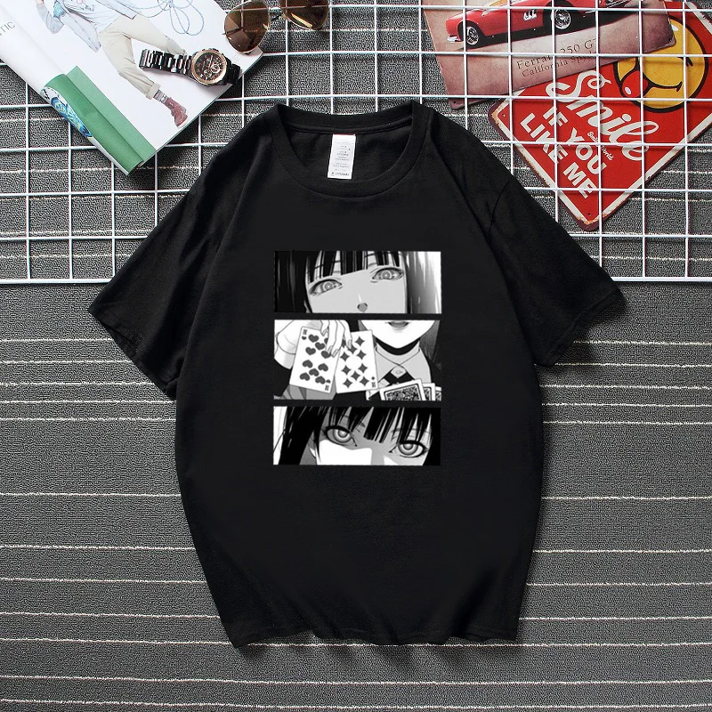 

Japanese Anime Kakegurui T Shirts Cosplay Short Sleeves Summer Casual Harajuku Top Tees Japan High Quality T-Shirts Camiseta