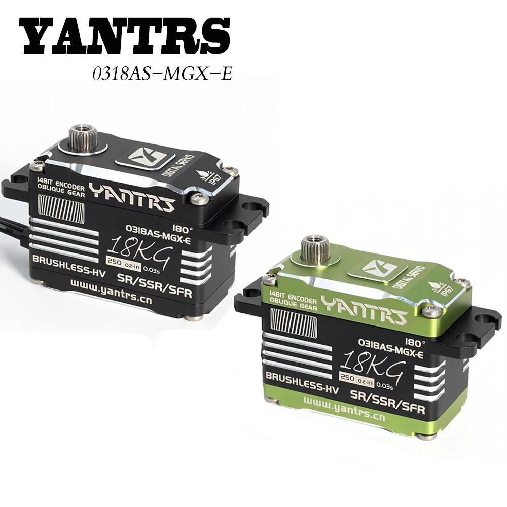 

YANTRS 18 кг Бесщеточный Магнитный кодирующий короткий корпус сервопривод стальной Наклонный механизм высокое давление и высокая скорость для дрифта автомобилей гоночных автомобилей