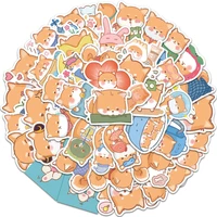 103050pcs cute shiba inu akita dog stickers for diary scrapbook luggage mobile phone kawaii kids cartoon animal stickers decal