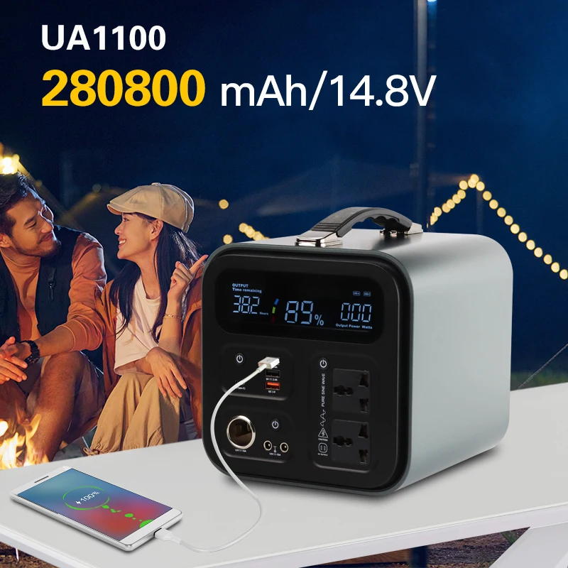 

Портативная электростанция RV 1000 Вт, солнечный генератор, напряжение переменного тока, источник питания для кемпинга на открытом воздухе, ...