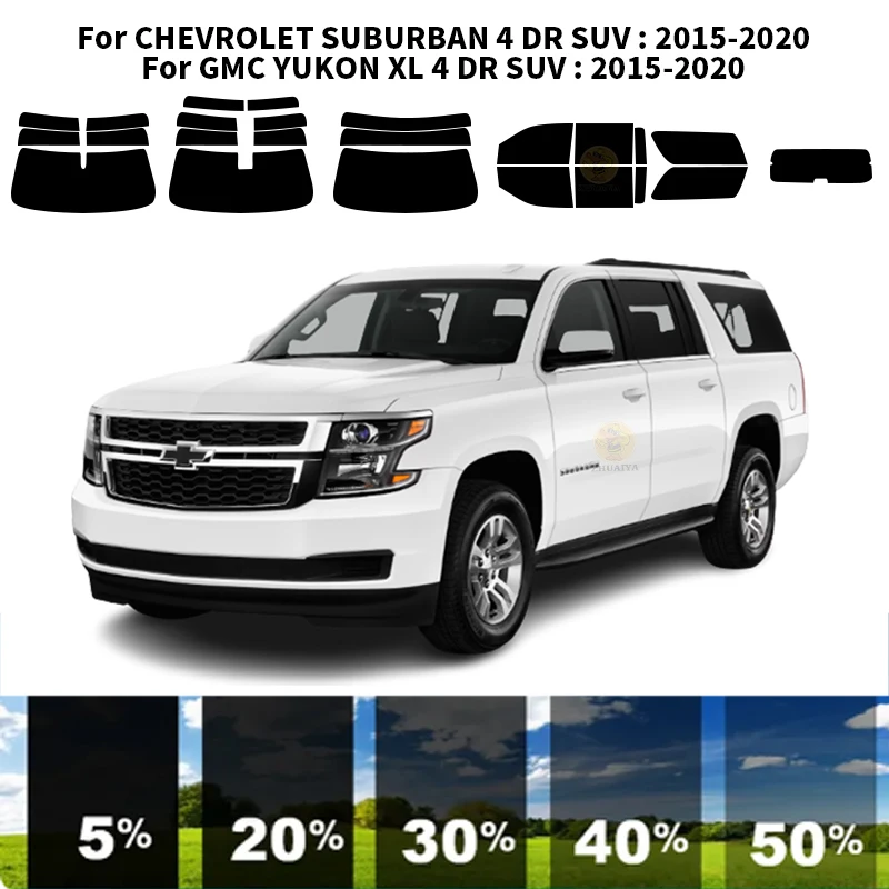 

Precut nanoceramics car UV Window Tint Kit Automotive Window Film For CHEVROLET SUBURBAN 4 DR SUV 2015-2020