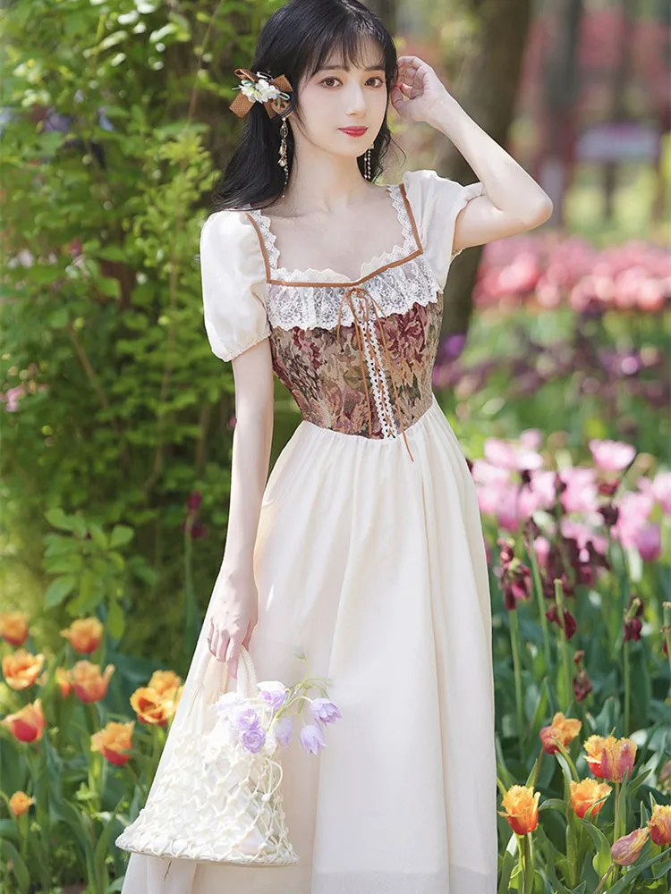 

Женское длинное Сетчатое платье с вышивкой, фиолетовое романтичное праздничное платье с воротником-стойкой и пряжкой, модное Сетчатое плат...