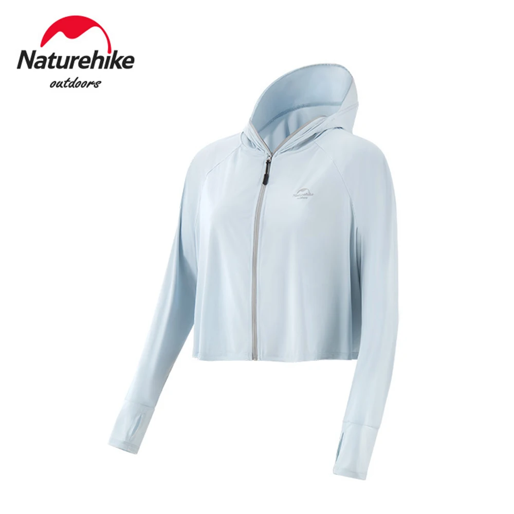 

Naturehike NH21FS027 Long Sleeve Hoody Summer Women Sun UV Protection Quick Dry Nylon Clothing Men Jacket Thin Beach Sweatshirt