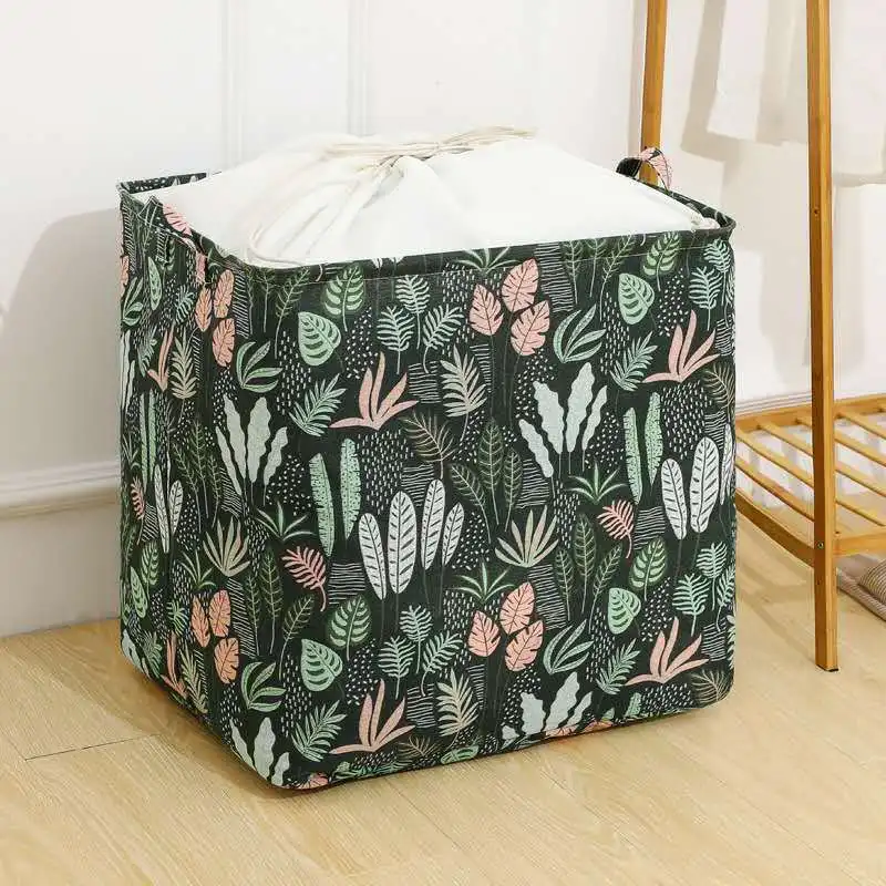 

Europe Foldable Laundry Basket Dirty Clothes Organizer Rural Storage Basket High Capacity Collapsible Folding Basket
