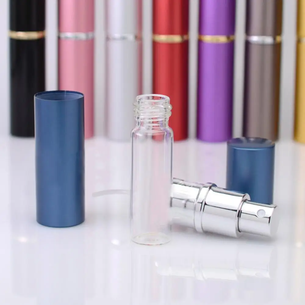 

Portable Aluminum Spray Atomizer Travel Cosmetic Container Perfume Bottle Empty Containers Refillable Mini Perfume Spray Bottle