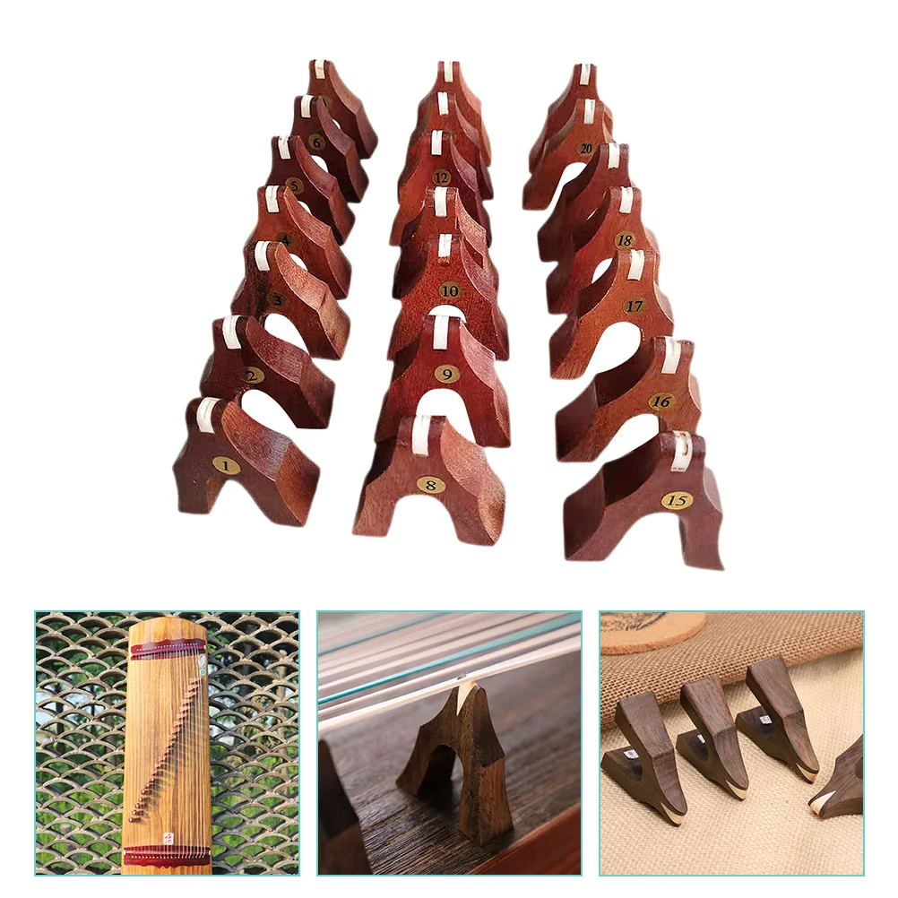 

Guzheng Bridges Accessories Picks Instrument Parts Nail Wooden Pillars Chinese Musical Zither Supplies Bridge Fittings Holders