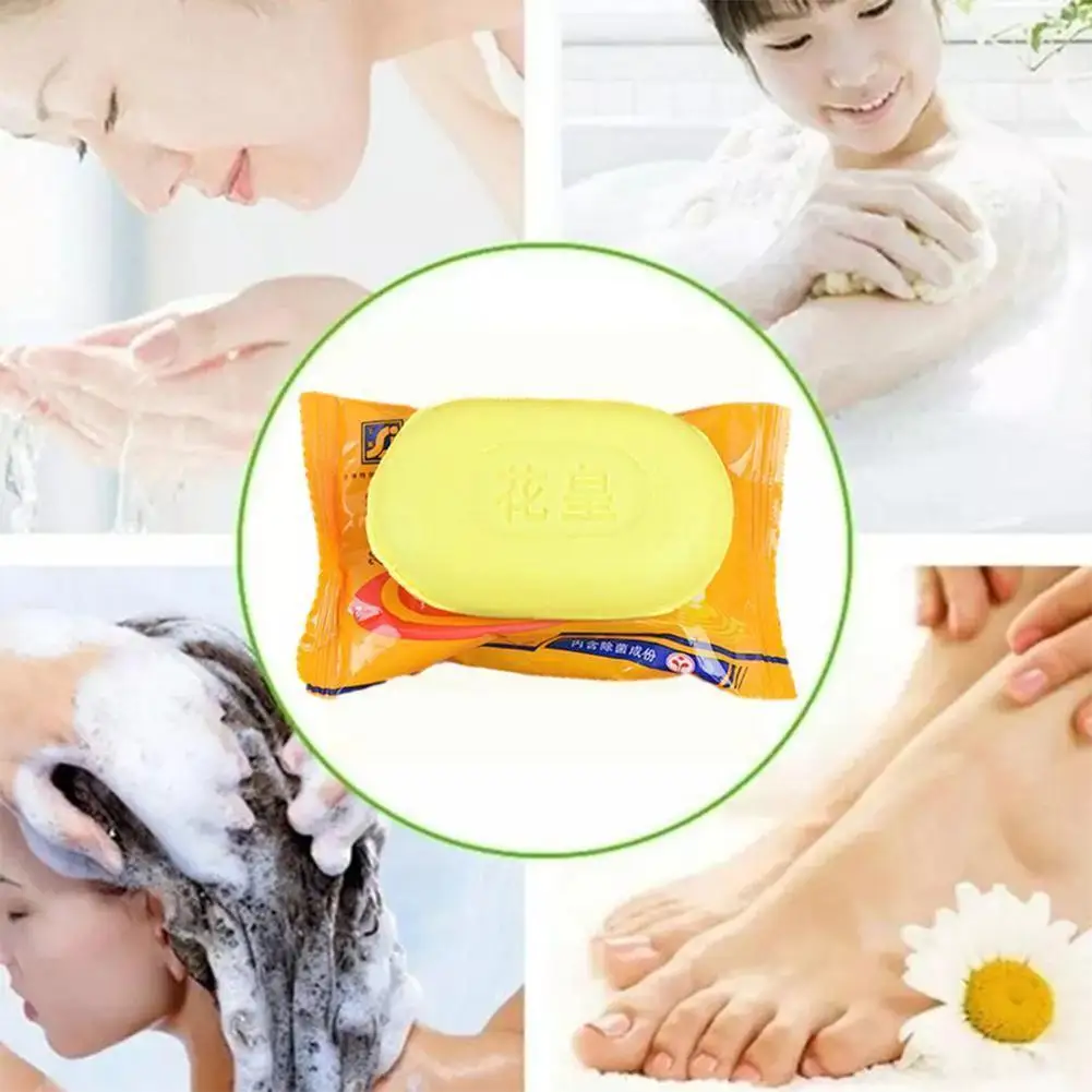 

85g Shanghai Sulfur Soap Oil-control Acne Treatment Healthy Bath Seborrhea Fungus Eczema Anti Soaps Eczema Psoriasis L6c4