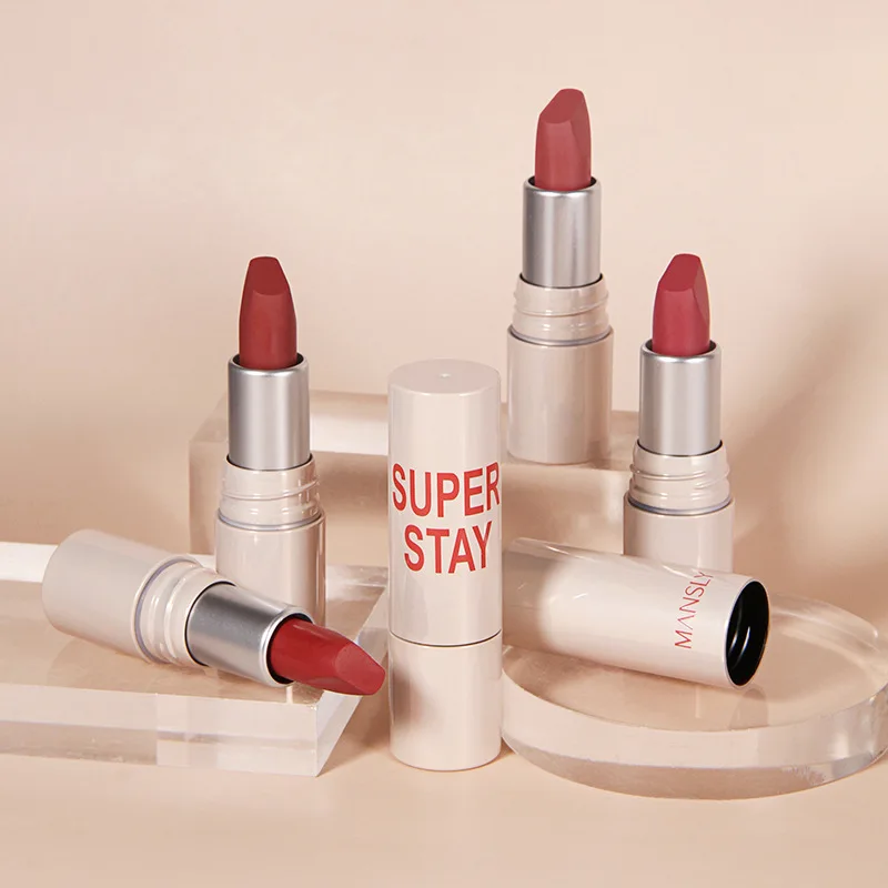 

6 Shades of Powder Mist Velvet Matte Lipstick Lip Gloss Cream Pigment Long Lasting Silky Texture for Lips Feminine Makeup