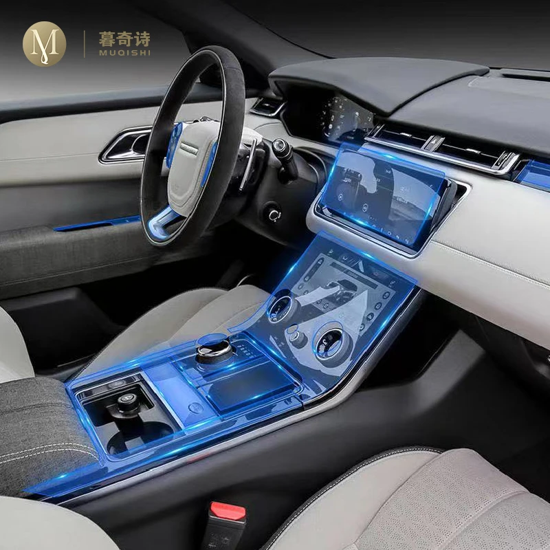 

For Land Range Rover Velar 2017-2020Car Interior Center console Transparen TPU Protective film Anti-scratc Repair film Accessori