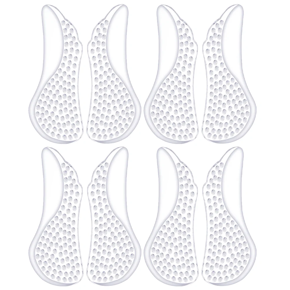 

4 Pairs Shoe Insoles Ball Foot Pad Arch Gel Metatarsal Pads Clear Forefoot Cushion