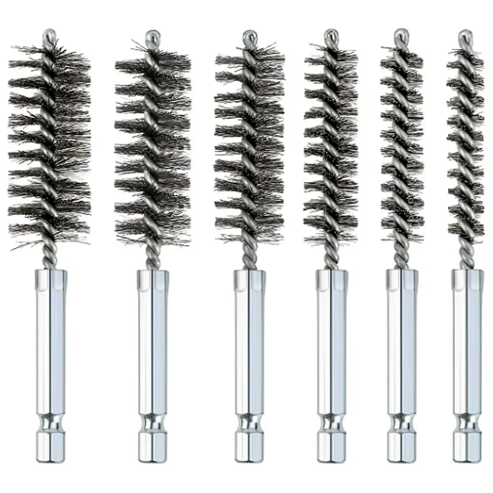 6 шт. практичная щетка из нержавеющей стали разных размеров 4 дюйма проволочная с