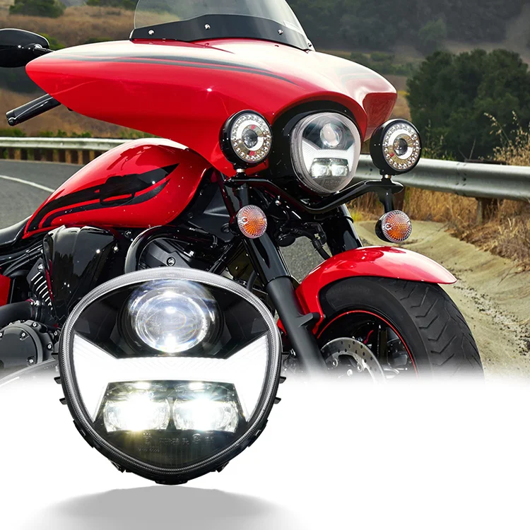 Одобренная E-Mark подключи и работай фара мотоцикла для V Star 1300 XVS13CTHL Tourer 2010 2012 2013 2014