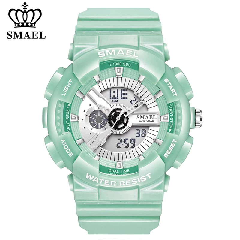 

SMAEL Brand Fashion Women Digital Watch Sport Waterproof Multifunction Wristwatch Ladies Watches Female Clock relogio feminino