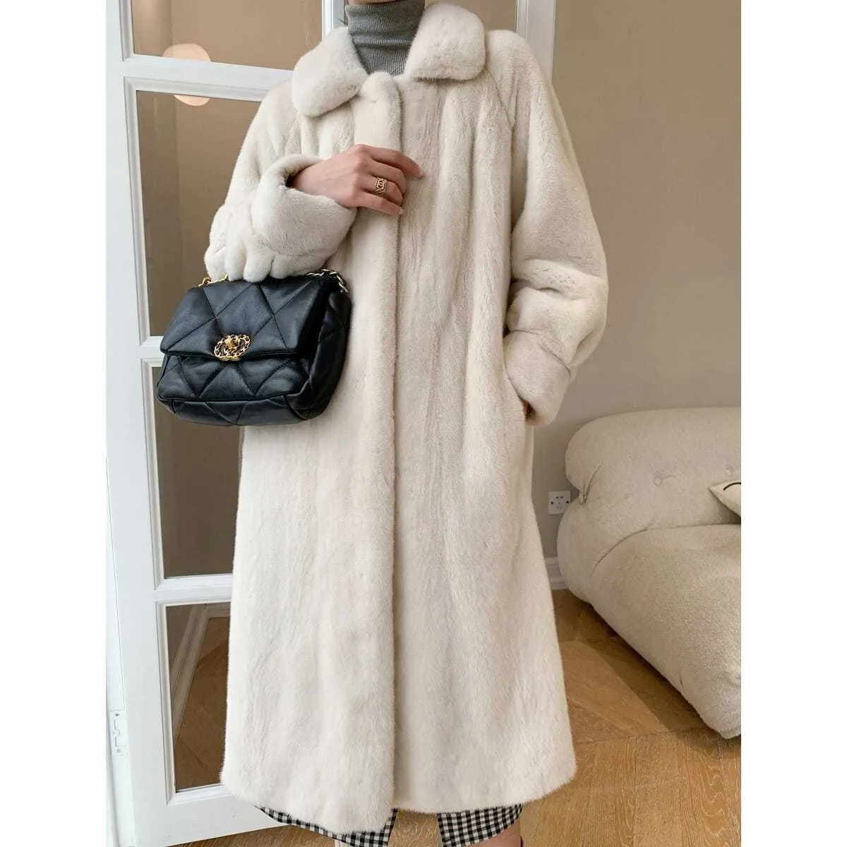 

Women real mink coats female mink fur coat genuine long fur coat ladies winter clothes oversize 6xl 5xl 7xl Imitation fur coats