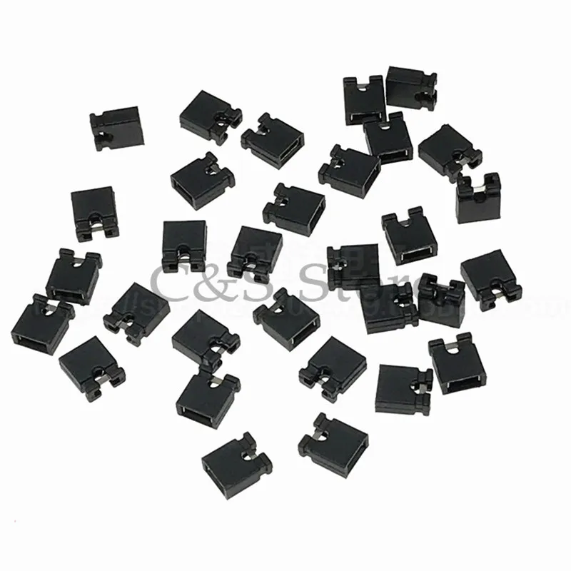 100PCS 2.54mm Jumper Cap Pin Header Jumper Blocks Connector For Circuit Board 2.54 Spacing