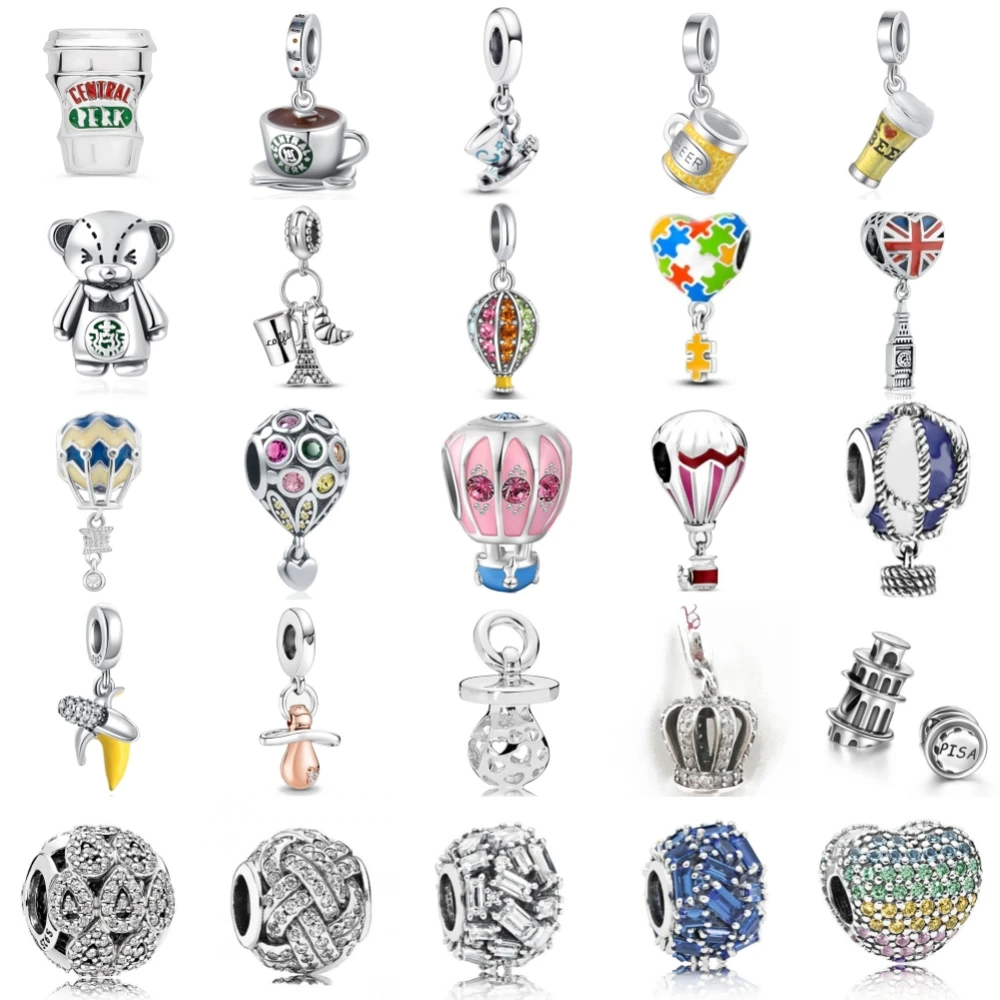 steruje się w kształcie kuli srebrne koraliki do bransoletek Pandora oryginalna jakość cyrkonia kamień damska ręcznie robiona...