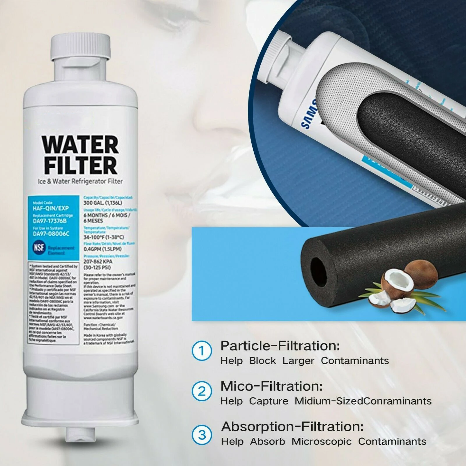 Рисунок 4 - встроенный фильтр для холодильника