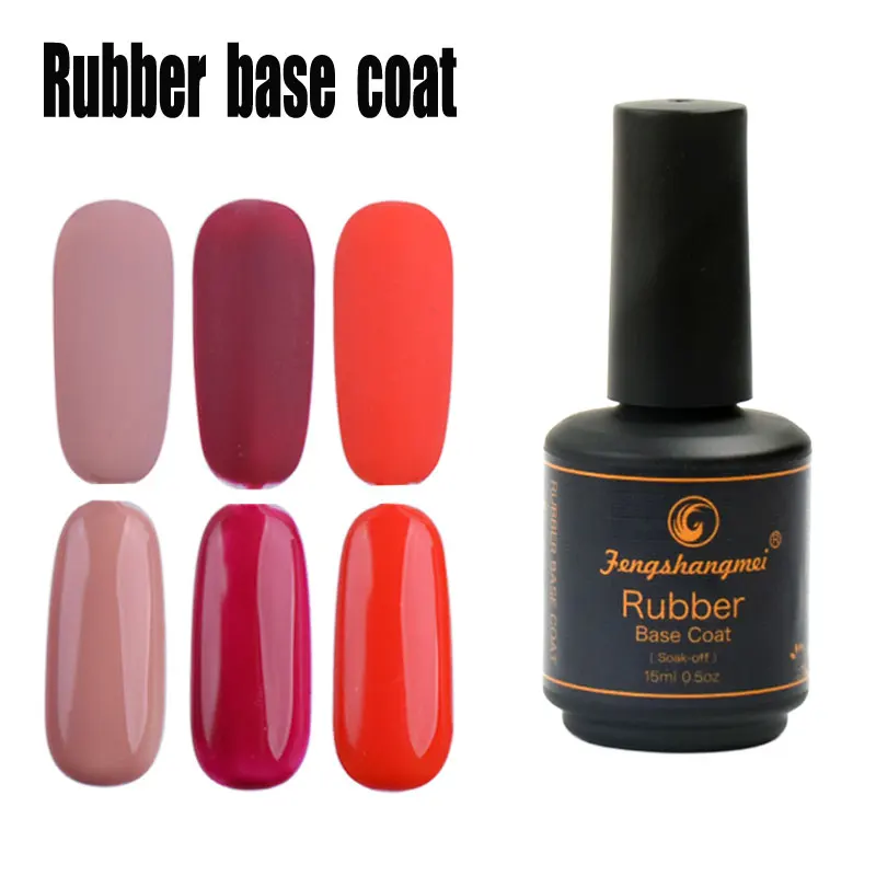 

HEALLOR Rubber Base Coat Top Coat Long Lasting Thick Gel Nail Polish Foundation Soak Off Semi Permanent Gel Varnish Base