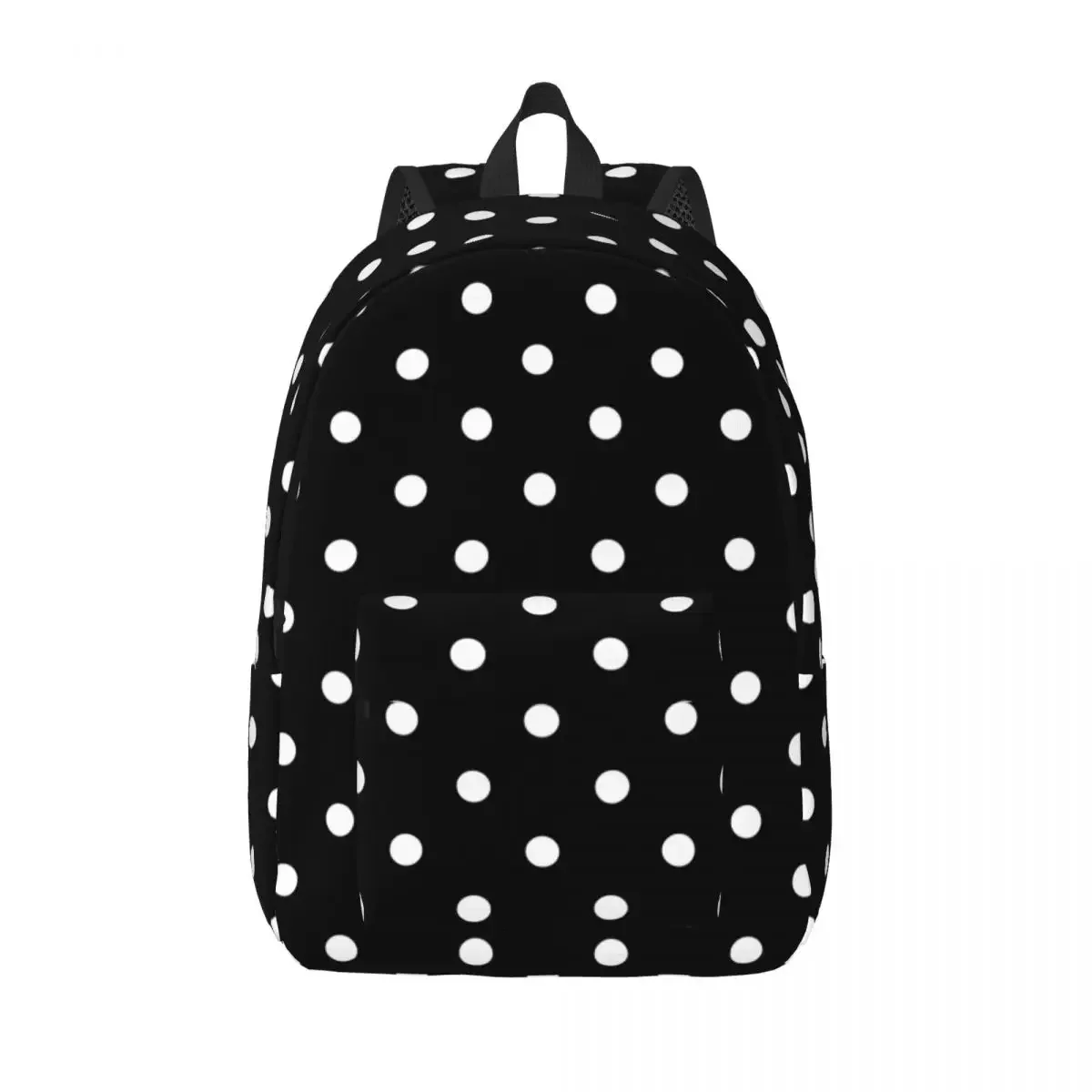 

Милый холщовый рюкзак в горошек для подростков, школьный портфель для учеников начальной школы и колледжа с карманами