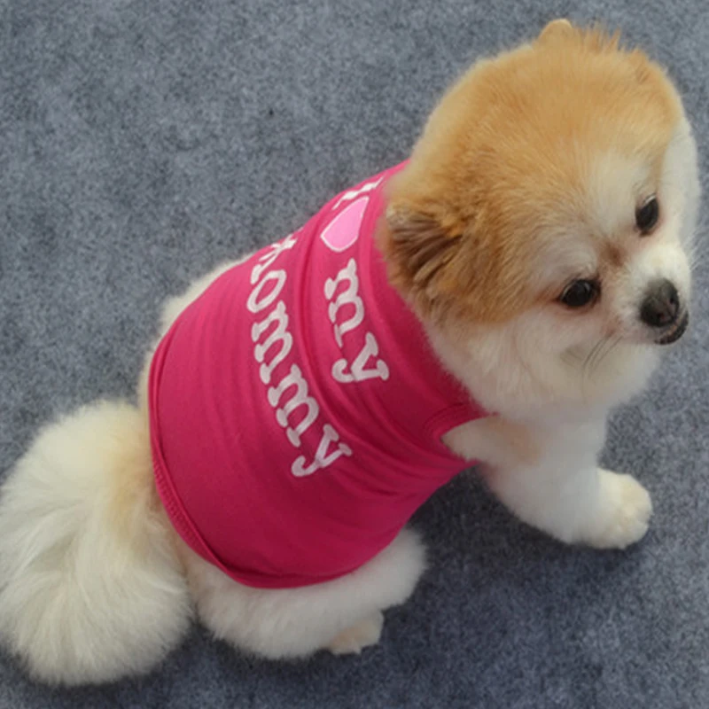 Женская летняя футболка из 100% хлопка Одежда большого размера для собак рубашка I
