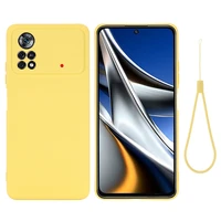 for poco x4 pro 5g case soft premium liquid silicone case with flocking inside for pocophone x4 pro 5g cover with strip
