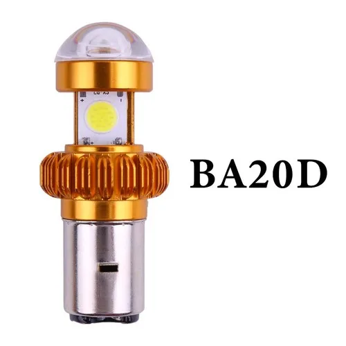 1 шт. H4 BA20D 3SMD мотоциклетная фара, высокая/низкая скутер, лампочка COB 12в-9в, лампа для двигателя, противотуманная фара, мотоциклетная супер яркая