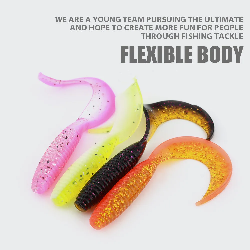 

3 шт., мягкие силиконовые рыболовные приманки 65 мм 2,7 г