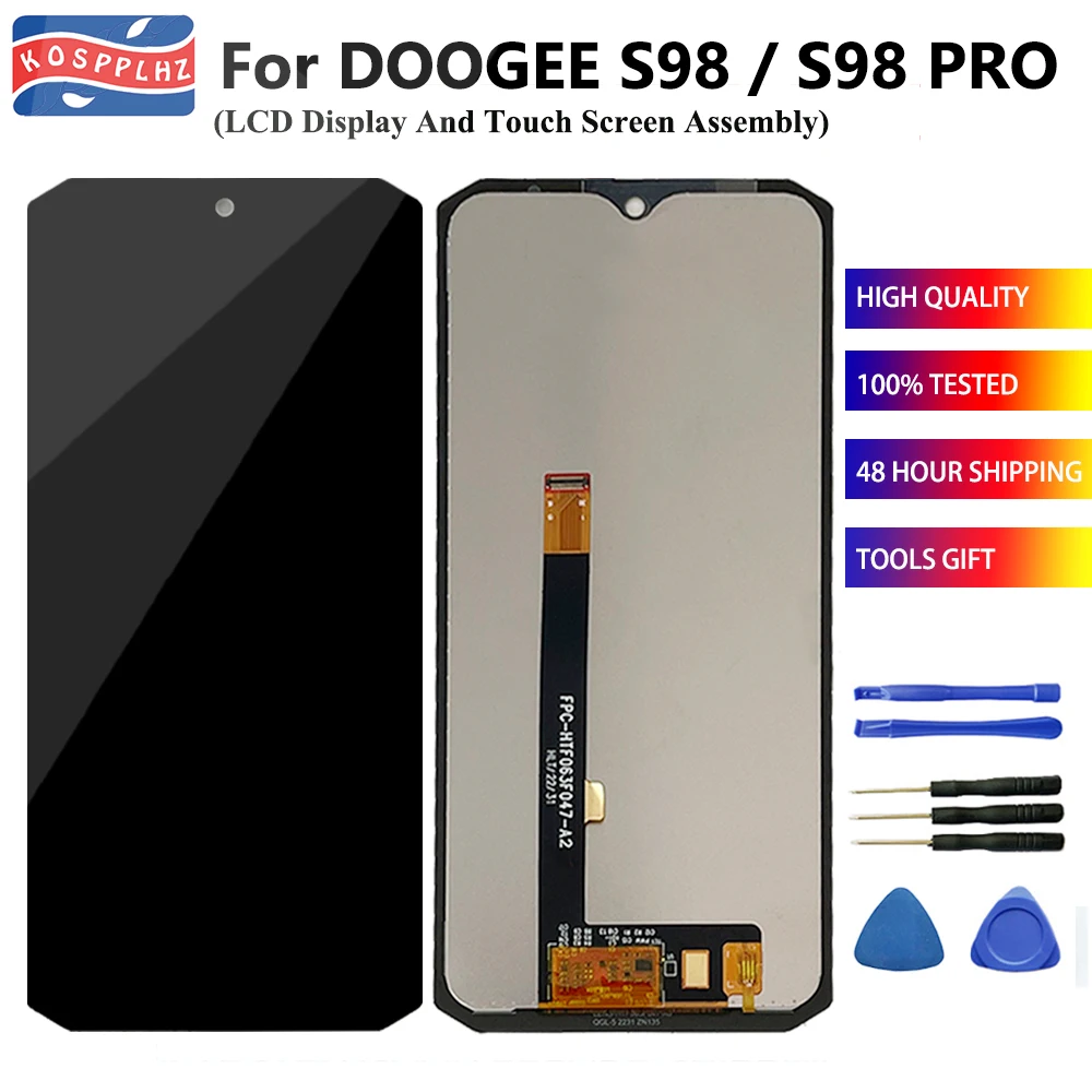 

Оригинальный ЖК-дисплей 6,3 дюйма Для DOOGEE S98 / S98 Pro + сенсорный экран в сборе, замена протестирована хорошо для телефона Doogee S98Pro