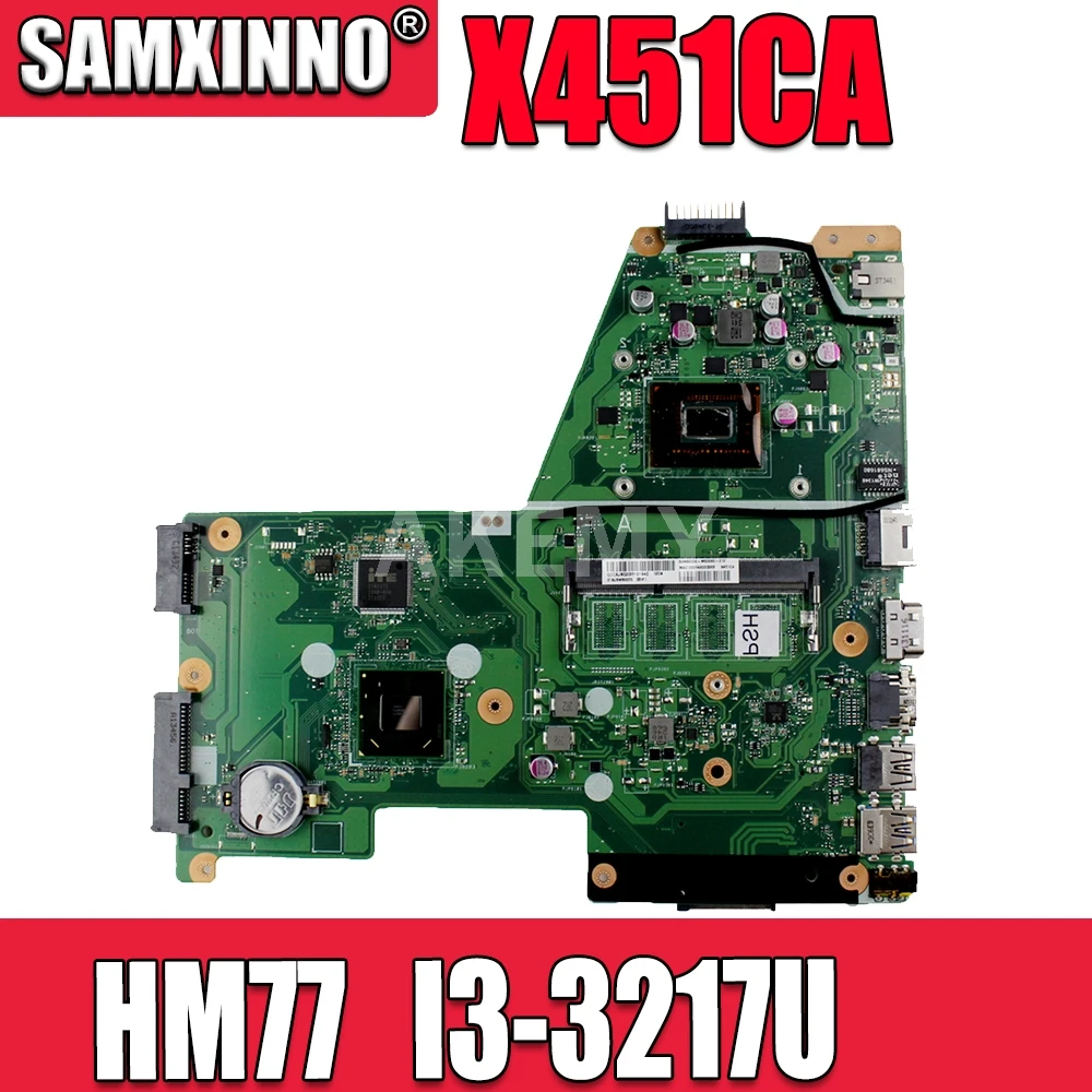 

Материнская плата SAMXINNO для ноутбуков ASUS X451CA F451 F451C X451CA, материнская плата REV.2.1 HM77 SR0N9 I3-3217U GMA HD 3000