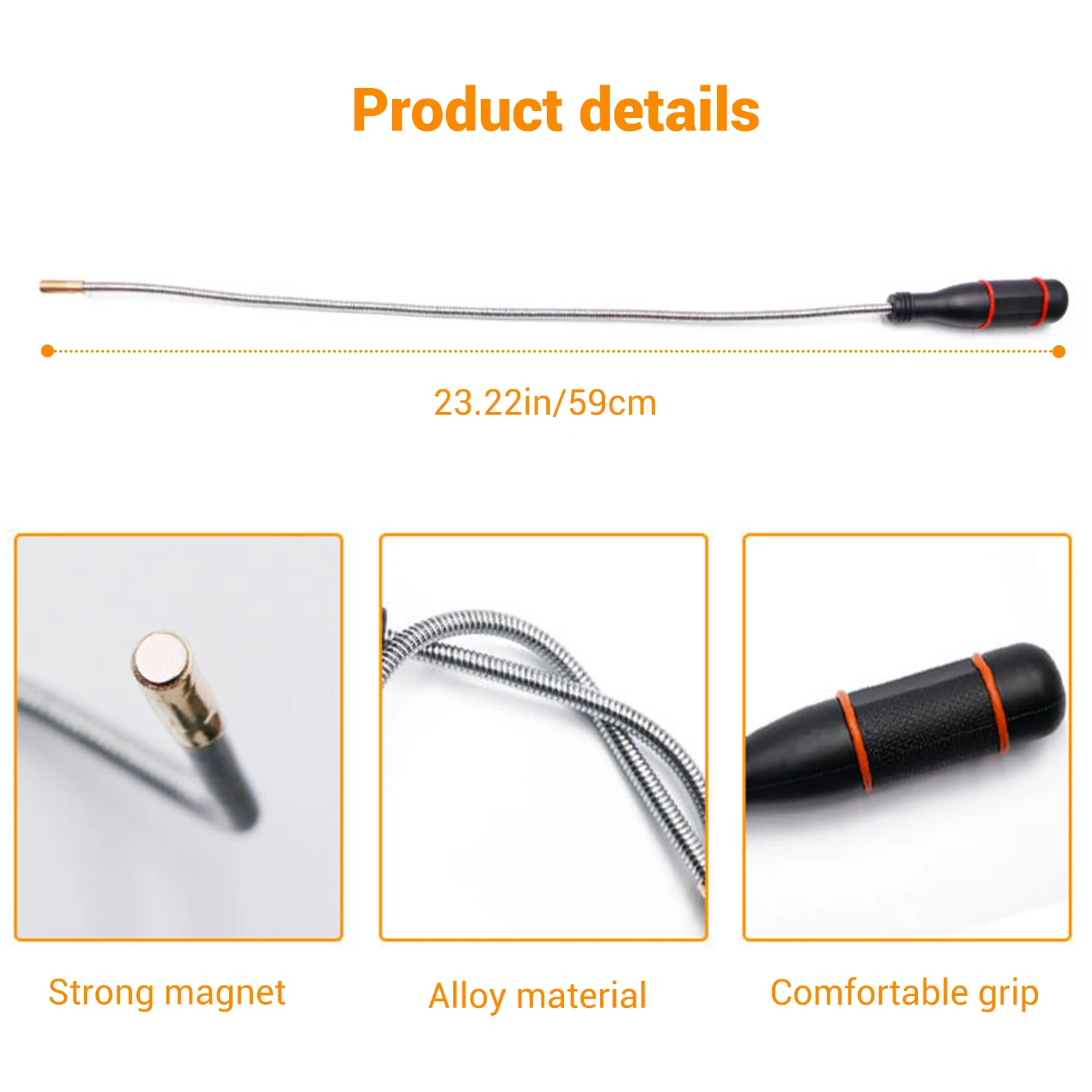 Гибкий магнитный инструмент для захвата изгиба кривая захват всасывающая штанга