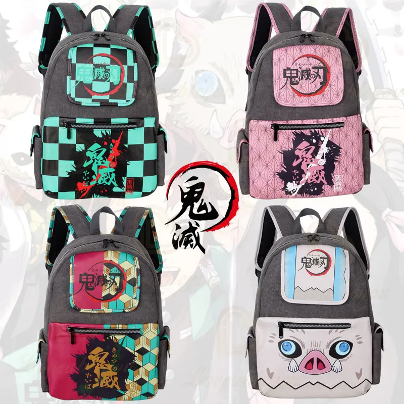 

Demon Slayer Travel Backpack Men Mountaineering Bag Men Women Canvas Large Capacity Backpacks Outdoor Bag Computer Bag