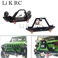scx10 metal front rear bumper with led lights for 110 rc crawler axial scx10 ii 9004690047 scx10 iii axi03007 traxxas trx 4