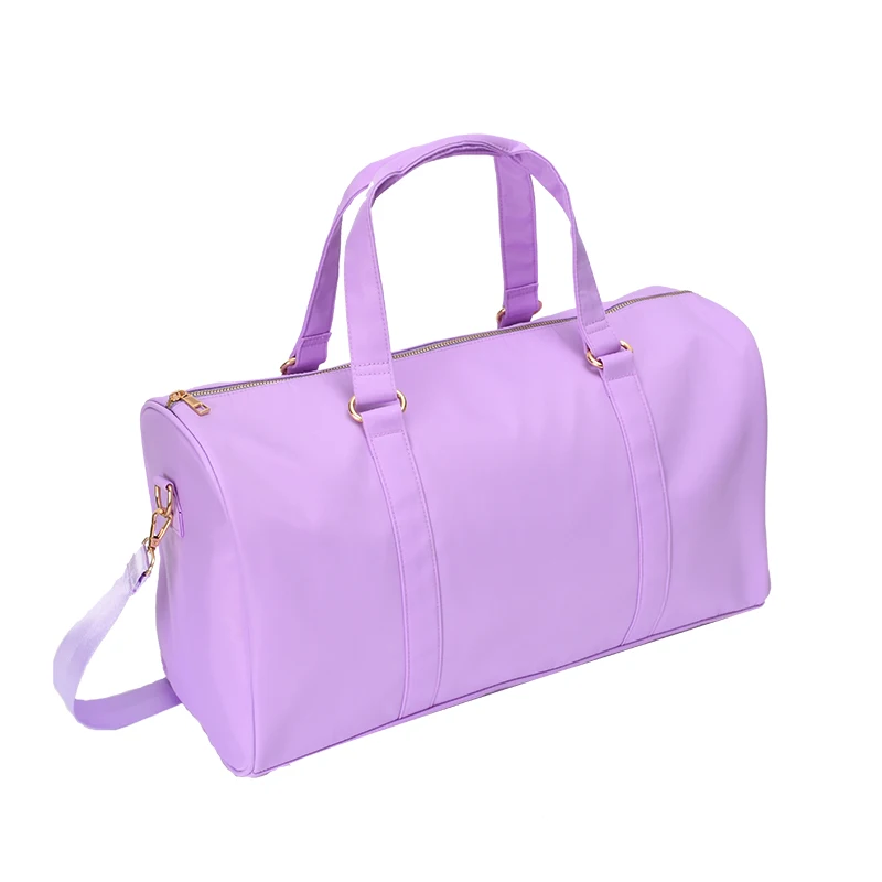 Waterproof Travel Duffle  Sport Bags Large Capacity Nylon Travel Handbag Men Shoulder Bag Purple Handbag Travel Organizer