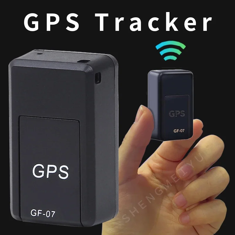 Фото Автомобильный GPS мини-трекер GF-07 отслеживание в реальном времени противоугонный локатор с сильным магнитным креплением SIM-сообщение позиционер №1