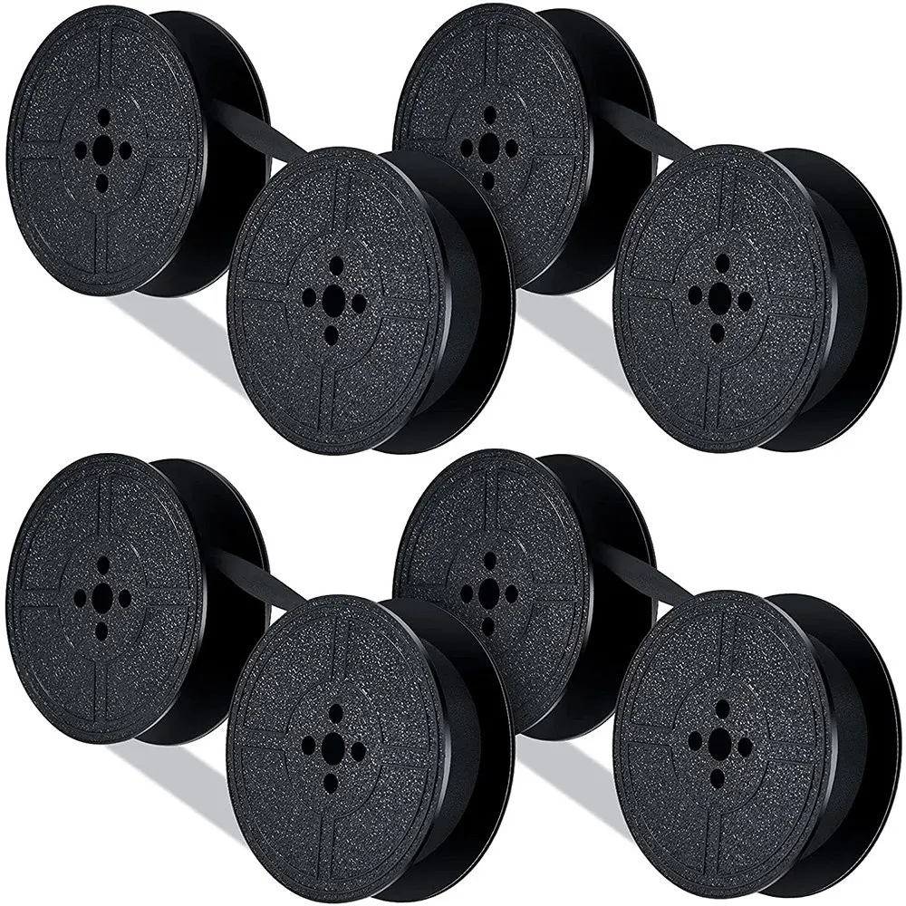 

4 Pack Typewriter Ribbon Twin Spool Typewriter Ribbon Ink Twin Spool Ink Replacement Part for Most Typewriter(Black)
