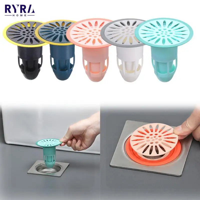 

Silicone Sink Filter Sink Strainer Hair Catcher Stopper Deodorant Floor Drain Shower Sink Drains Strainer Bathroom Accessories