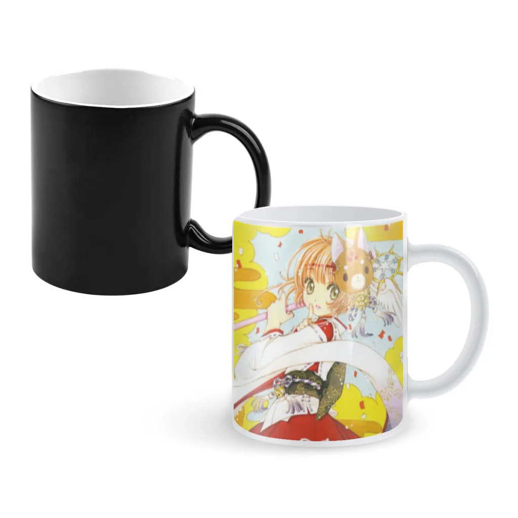 

New-cardcaptor-sakura-creative Change-ceramic Mug Heat Revealing Coffee Cup Breakfast Cup Mug Friends Gift