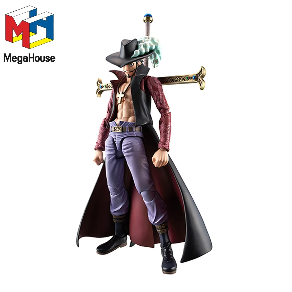 

In Stock Original MegaHouse VAH One Piece Dracule Mihawk Action Figure Anime Model Genuine Collectible Boxed Dolls Toy Gift