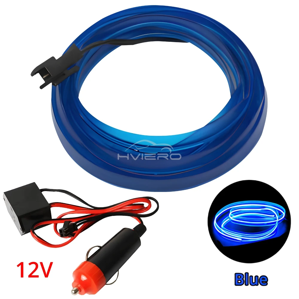 1 м/2 м/3 м/5 м универсальное внутреннее освещение автомобиля, светодиодные ленты, украшения, гирлянда, тросы, трубчатые линии, гибкие неоновые огни, USB-накопитель