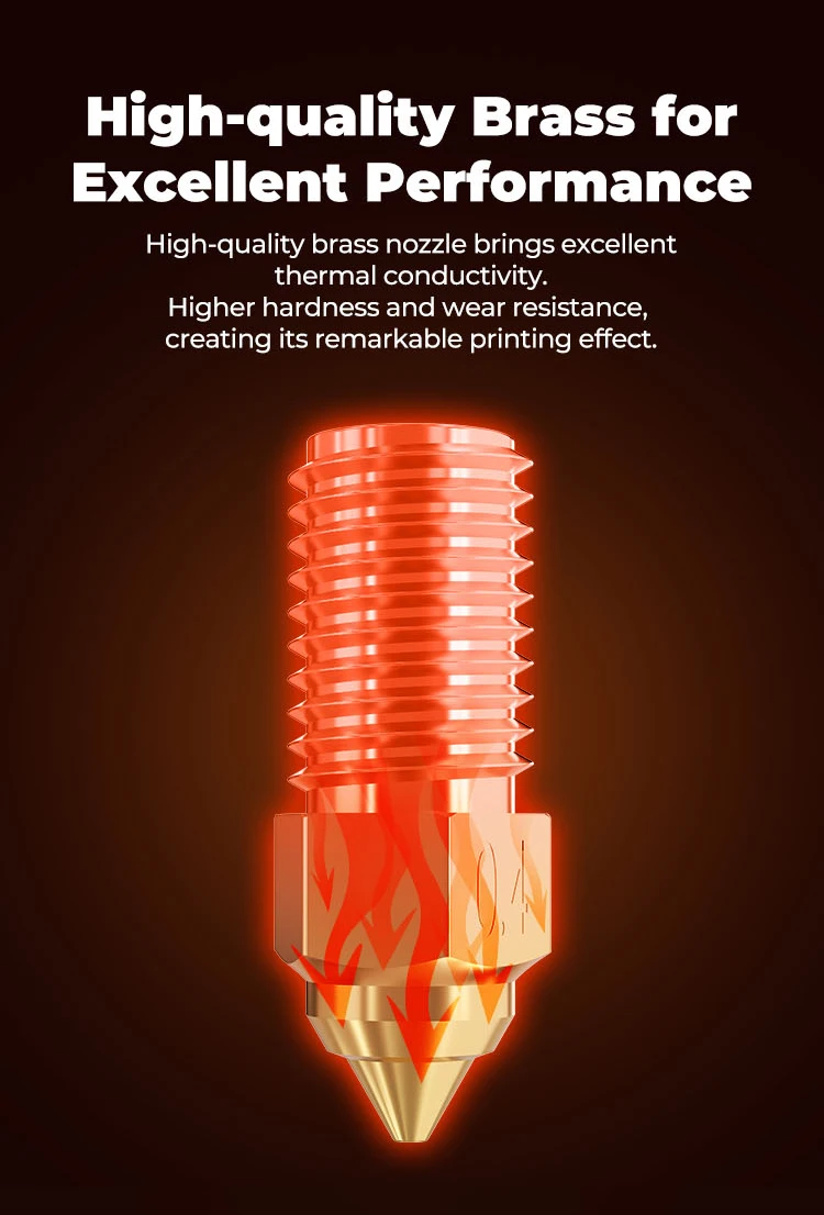 Латунные сопла для 3D-принтера Ender 3 V3 SE/5S1/Ender7 8 шт