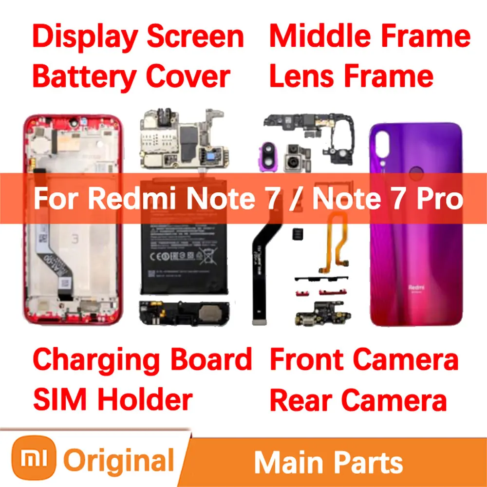 6 3 &quotОригинальный дисплей для Xiaomi Redmi Note 7 7Pro сенсорный экран дигитайзер запчасти