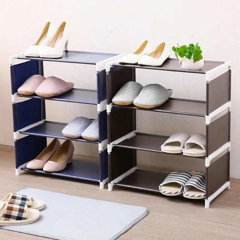 

Multi-functional Shoe Rack Multi-storey Organizer Household Cloth Storage Rack Dormitory Provincial Space Rack Cabinet Shelf