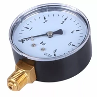 ts 60 6 precision pressure gauge 14 inch npt side mounted 2 3 inch face 0 6 bar compressed air pressure gauge