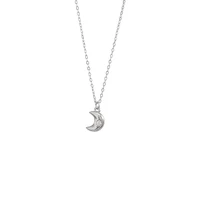 925 sterling silver meteor moon necklace womens summer design pendant high quality niche clavicle chain new