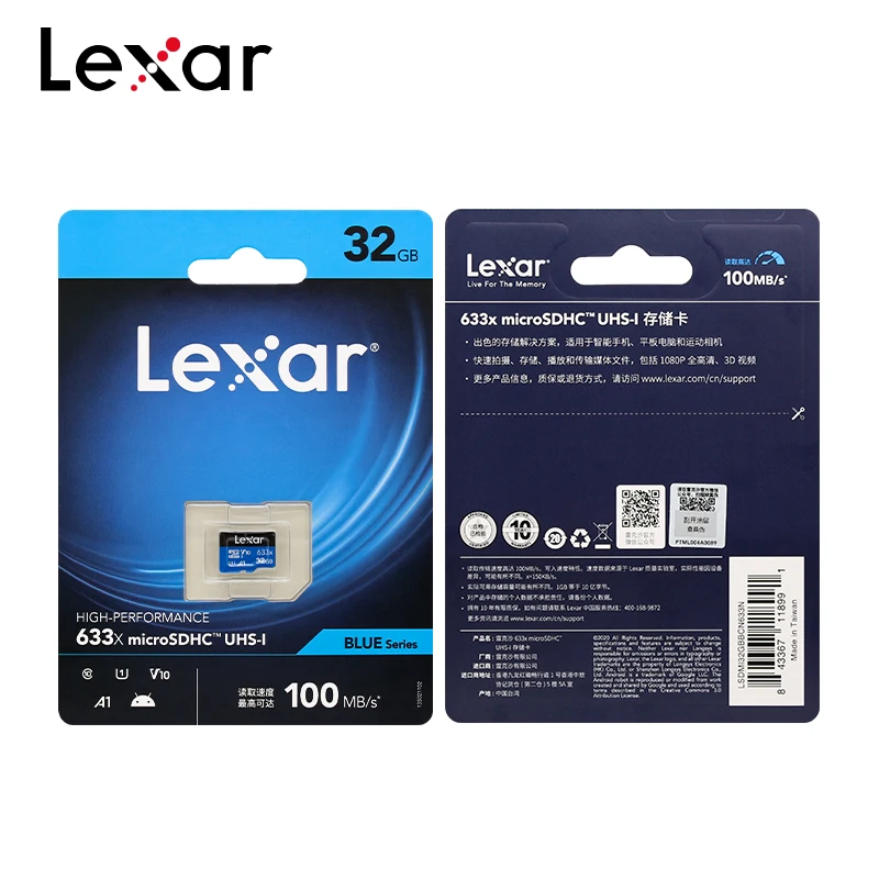 Карта Micro SD Lexar 512 ГБ 256 128 64