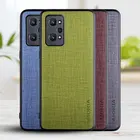 Чехол для Oppo Realme GT Neo 2, искусственная кожа с текстильной текстурой, мягкий ТПУ и Твердый чехол для телефона из искусственной кожи для oppo realme gt neo 2, чехол