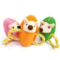 cotton rope plush pet supplies hedgehog dog toy bite resistant sound grinding chew chew toy teeth cleaning dog supplies